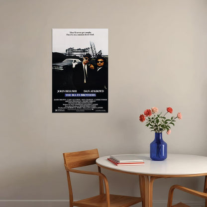 Blues Brothers Movie Classic Film Action Detective Poster Wall Art Print Home Wall Decor - xonomax