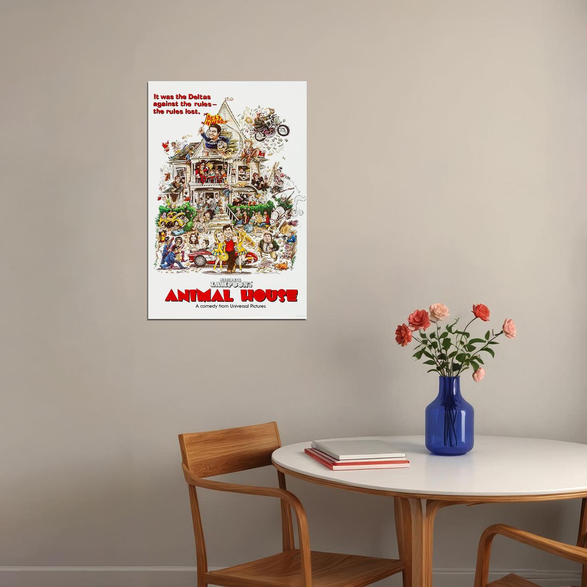 Animal House Movie Comedy Adventure Action Poster Wall Art Print Home Wall Decor - xonomax