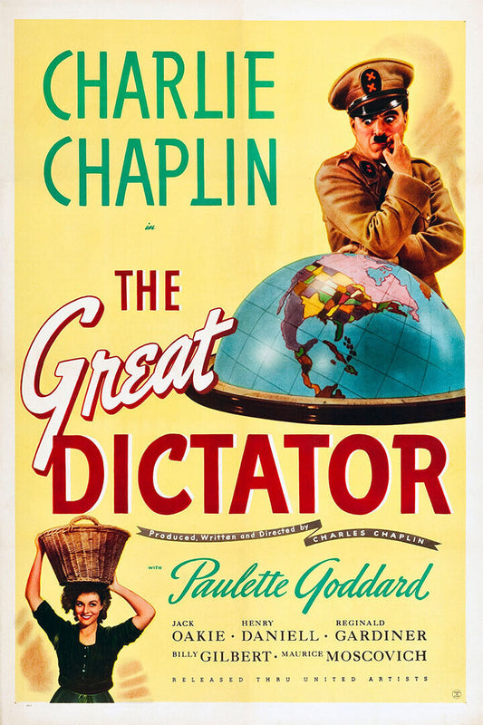 The Great Dictator Movie Comedy War Drama Poster Wall Art Print Home Wall Decor - xonomax