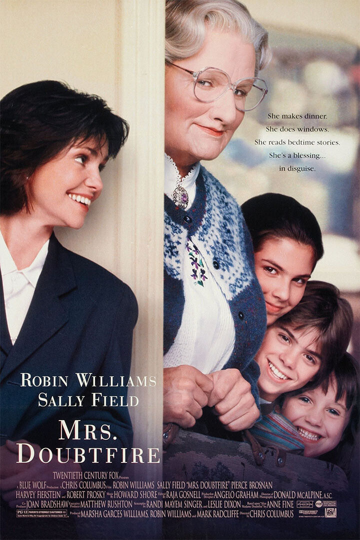 Mrs. Doubtfire Movie Comedy Drama Poster Wall Art Print Home Wall Decor - xonomax