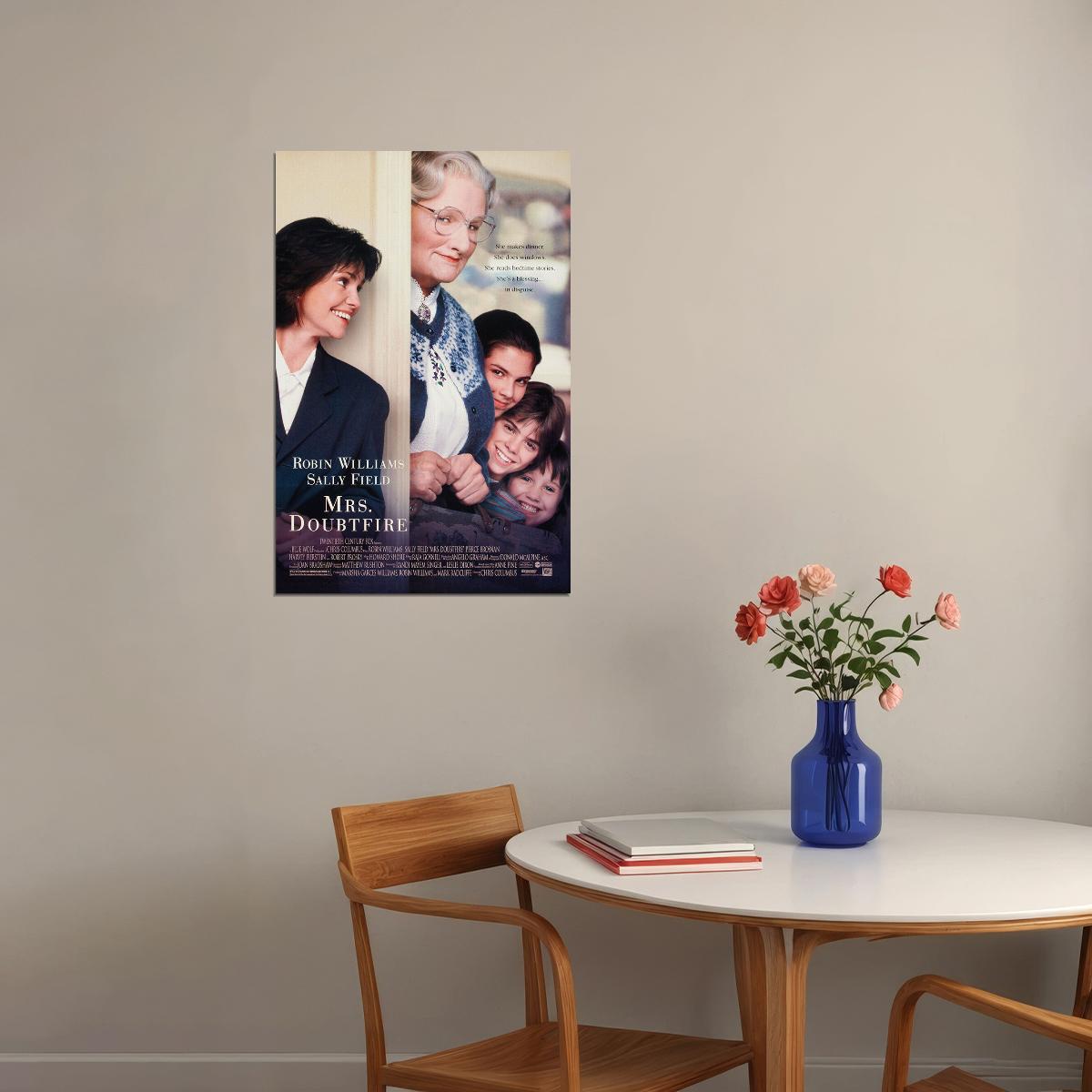 Mrs. Doubtfire Movie Comedy Drama Poster Wall Art Print Home Wall Decor - xonomax
