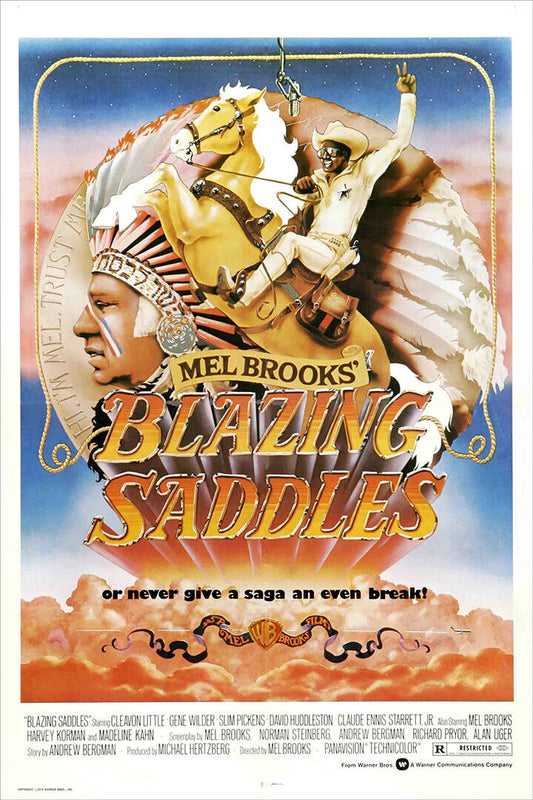 Blazing Saddles Movie Comedy Western Poster Wall Art Print Home Wall Decor - xonomax