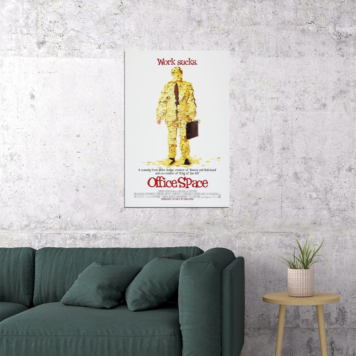 Office Space Movie Comedy Action Adventure Poster Wall Art Print Home Wall Decor - xonomax