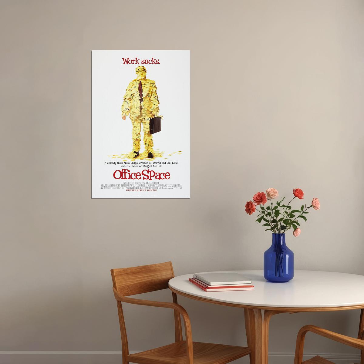 Office Space Movie Comedy Action Adventure Poster Wall Art Print Home Wall Decor - xonomax