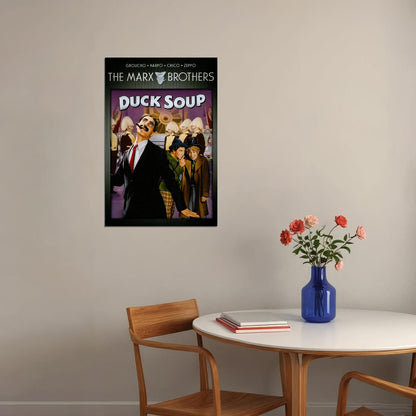 Duck Soup Movie Comedy Musical Poster Wall Art Print Home Wall Decor - xonomax