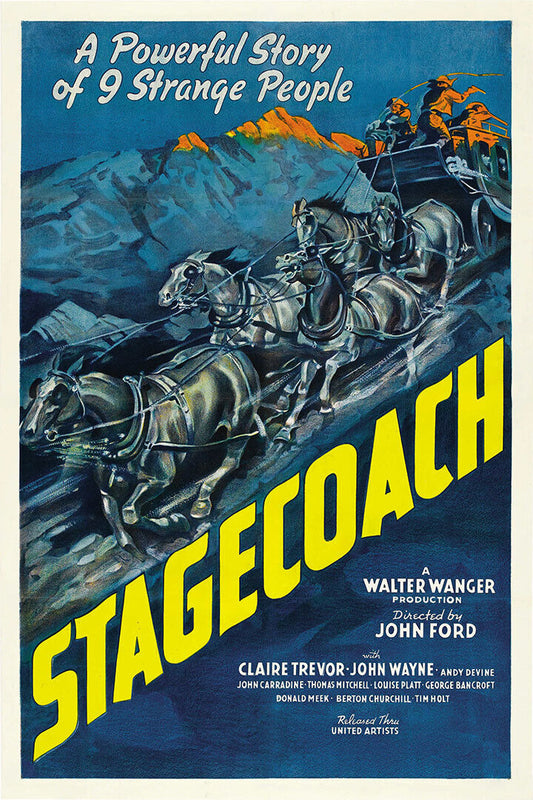 Stagecoach 1939 Movie Action Drama Western Poster Wall Art Print Home Wall Decor - xonomax