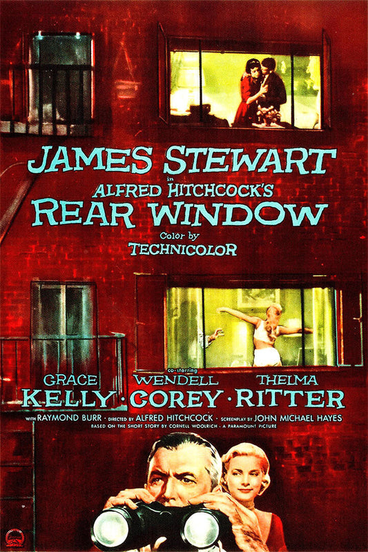 Rear Window Movie Mystery Thriller Action Poster Wall Art Print Home Wall Decor - xonomax