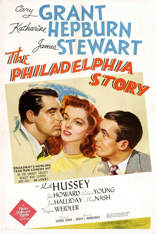 The Philadelphia Story Movie Comedy Romance Poster Wall Art Print Home Wall Decor - xonomax