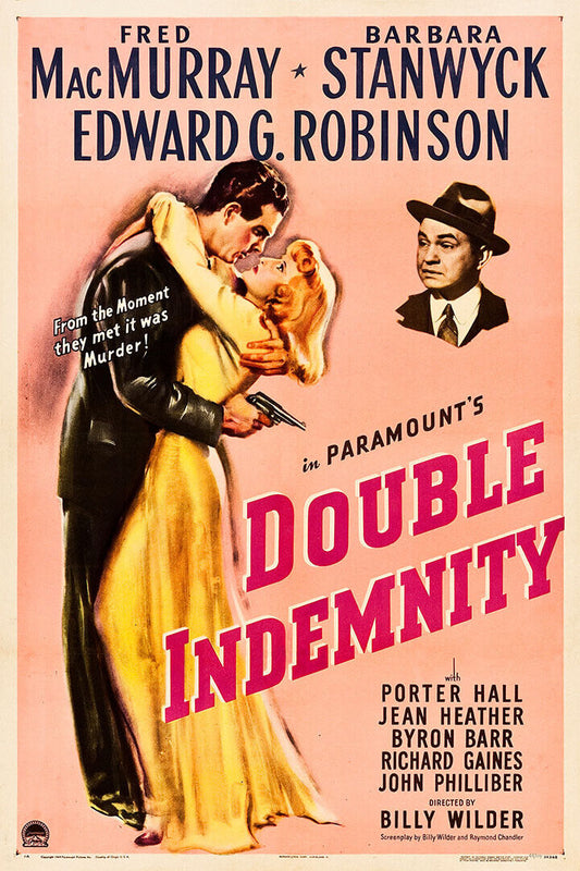 Scene From Double Indemnity Drama Crime Poster Wall Art Print Home Wall Decor