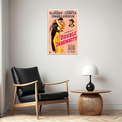 Scene From Double Indemnity Drama Crime Poster Wall Art Print Home Wall Decor