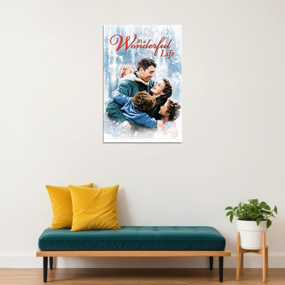 It's A Wonderful Life Movie Family Romance Fantasy Poster Wall Art Print Home Wall Decor - xonomax