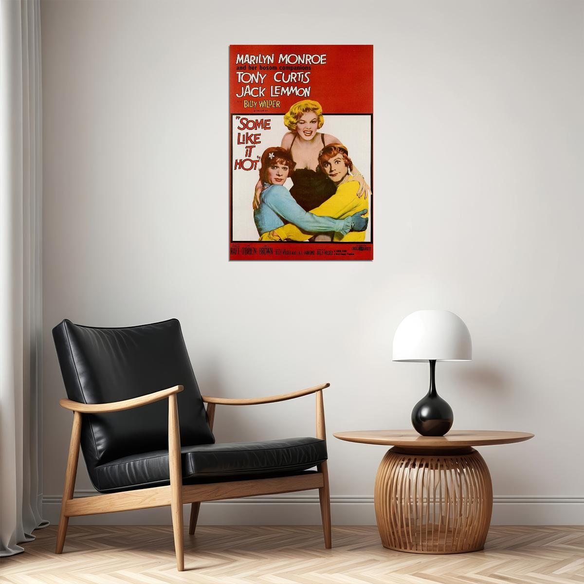 Some Like It Hot Movie Comedy Music Romance Poster Wall Art Print Home Wall Decor - xonomax