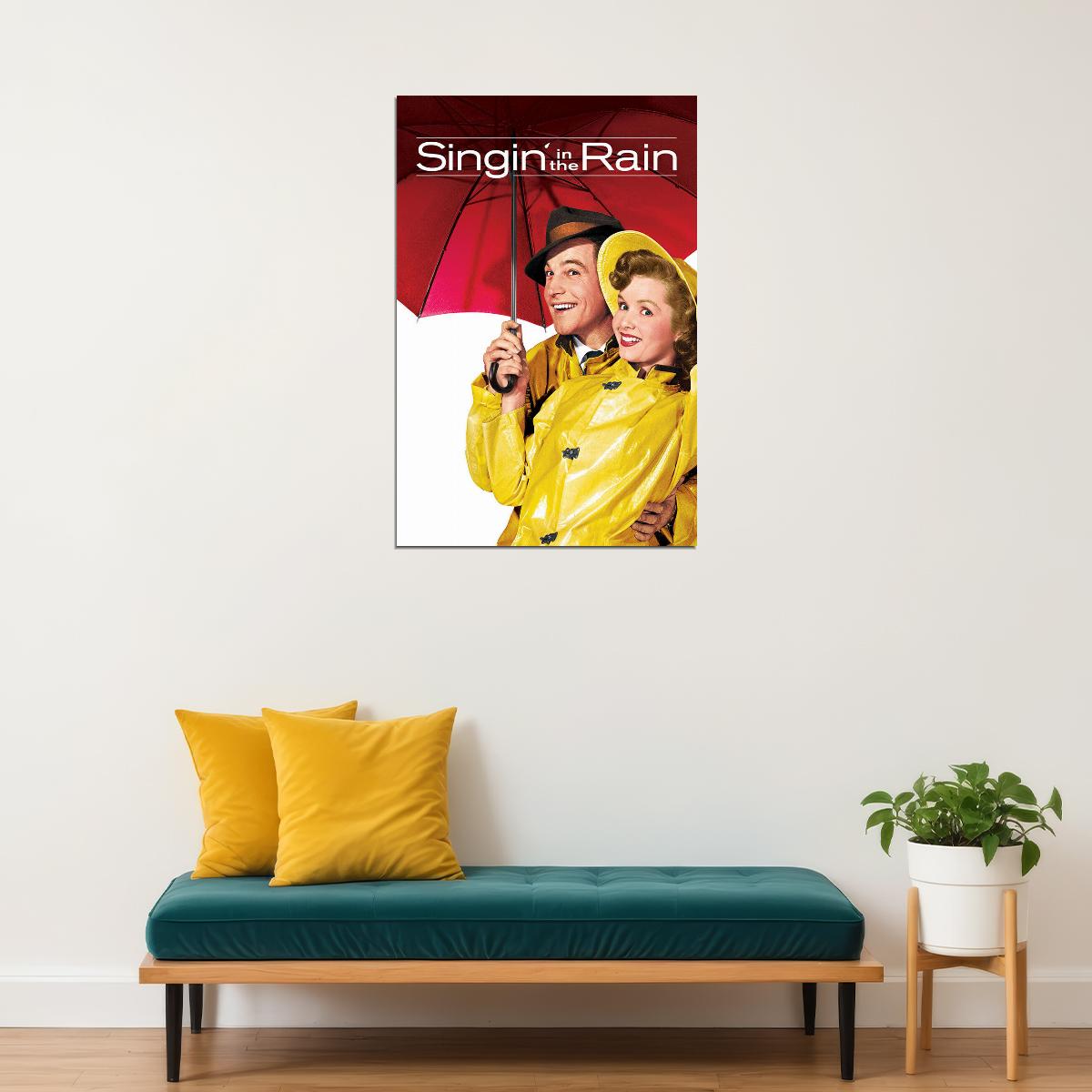 Singin' In The Rain Movie Musical Comedy Romance Poster Wall Art Print Home Wall Decor - xonomax