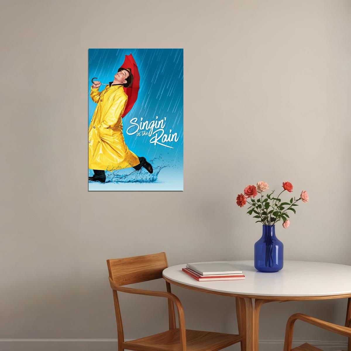 Singin' In The Rain Movie Comedy Musical Romance Poster Wall Art Print Home Wall Decor - xonomax