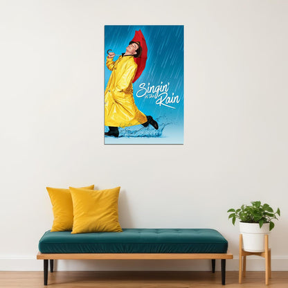 Singin' In The Rain Movie Comedy Musical Romance Poster Wall Art Print Home Wall Decor - xonomax