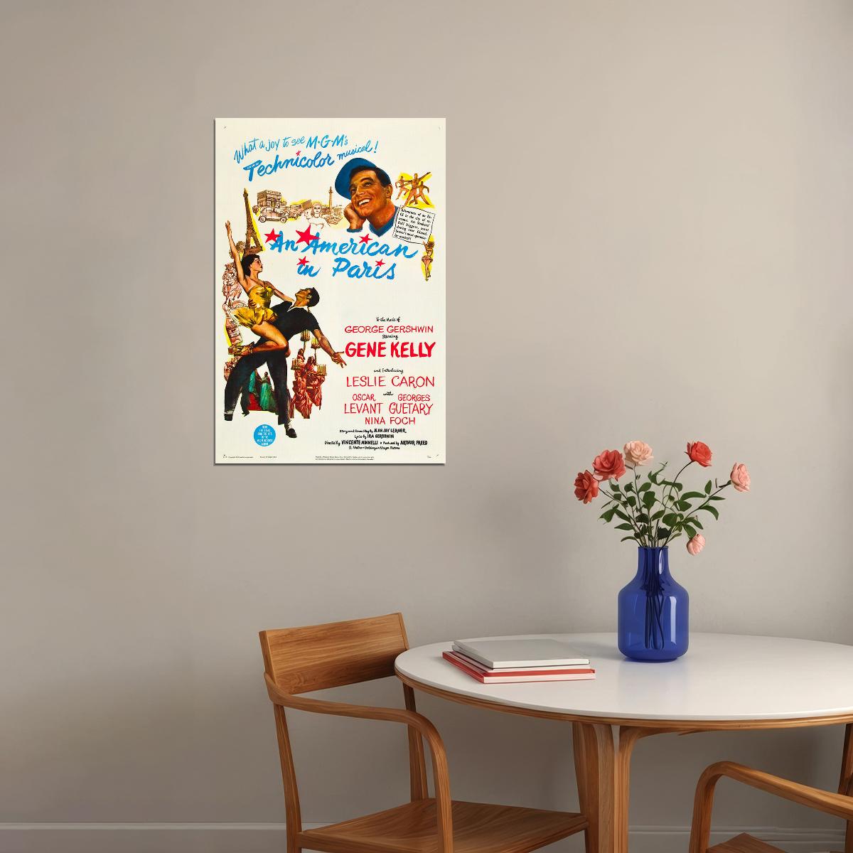 An American In Paris Movie Drama Musical Romance Poster Wall Art Print Home Wall Decor - xonomax