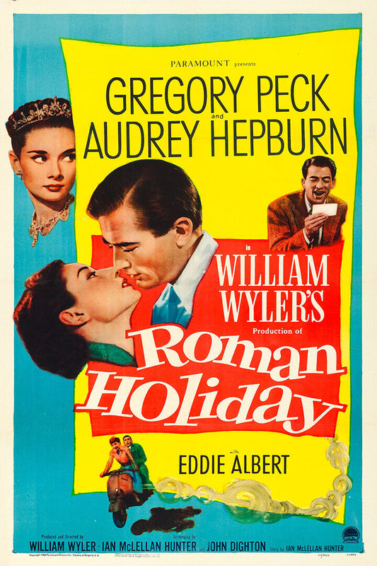 Roman Holiday Movie Comedy Romance Lovely Poster Wall Art Print Home Wall Decor