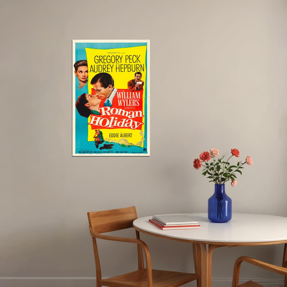 Roman Holiday Movie Comedy Romance Lovely Poster Wall Art Print Home Wall Decor
