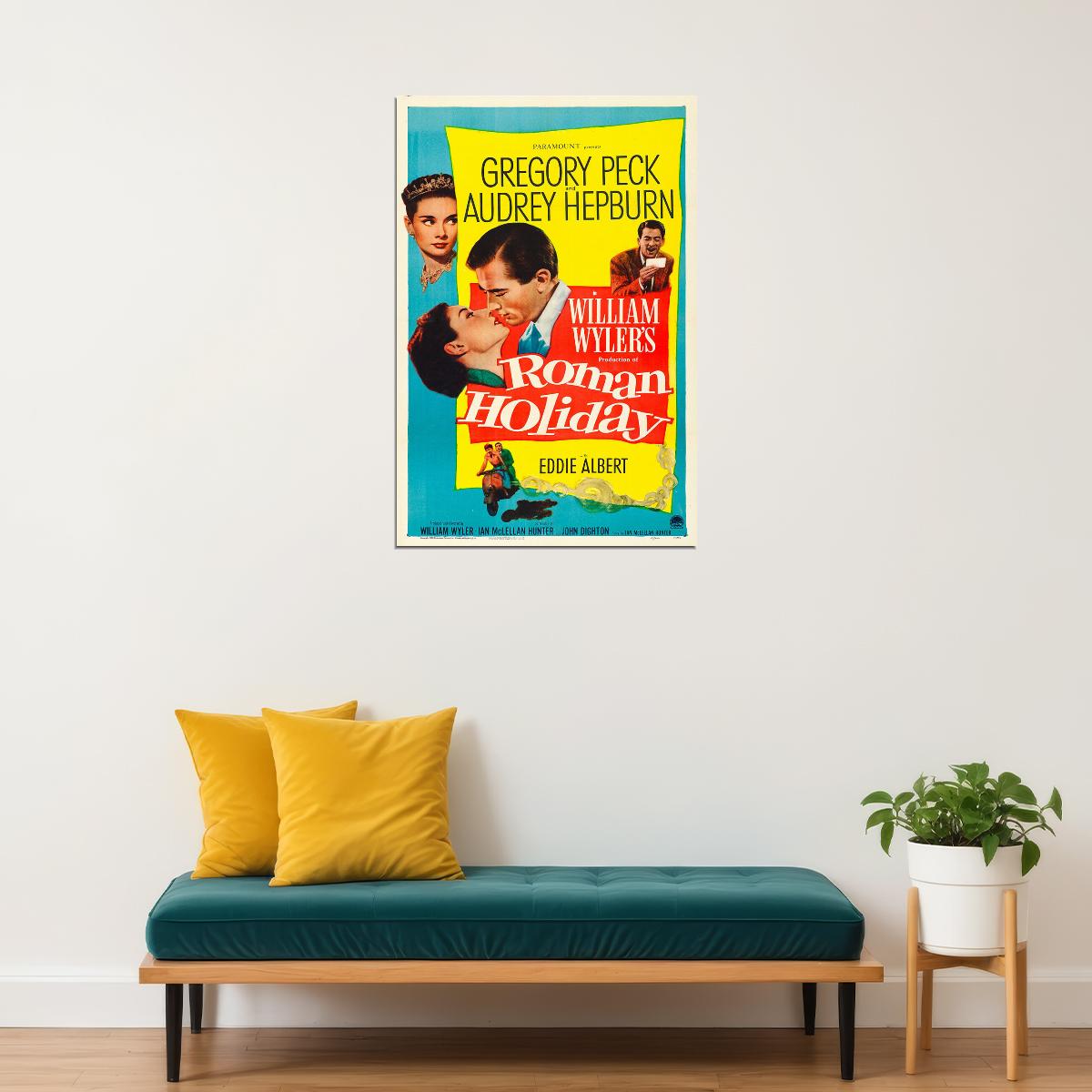 Roman Holiday Movie Comedy Romance Lovely Poster Wall Art Print Home Wall Decor
