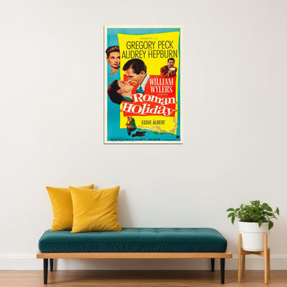 Roman Holiday Movie Comedy Romance Lovely Poster Wall Art Print Home Wall Decor