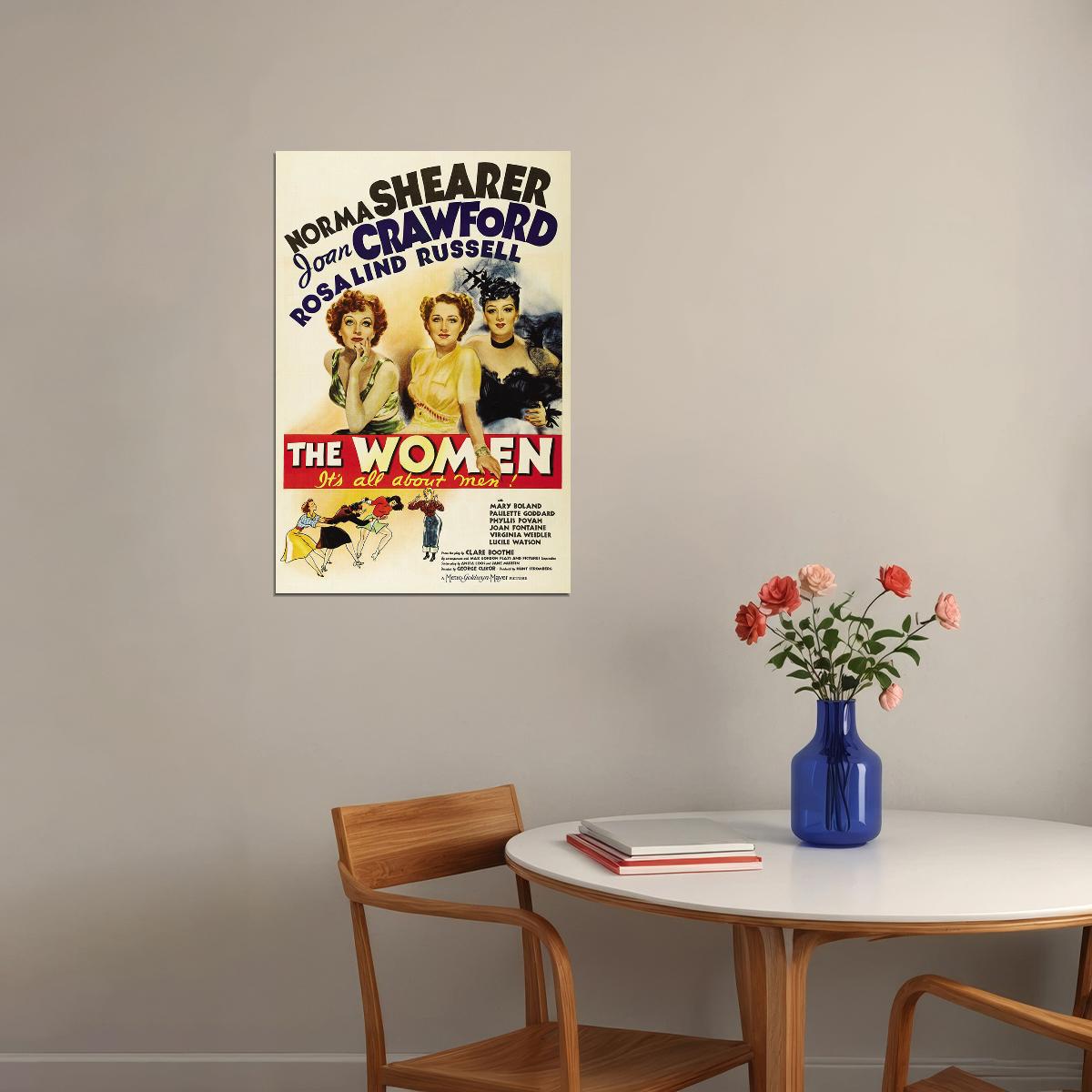 The Women 1939 Movie Comedy Drama Action Poster Wall Art Print Home Wall Decor - xonomax