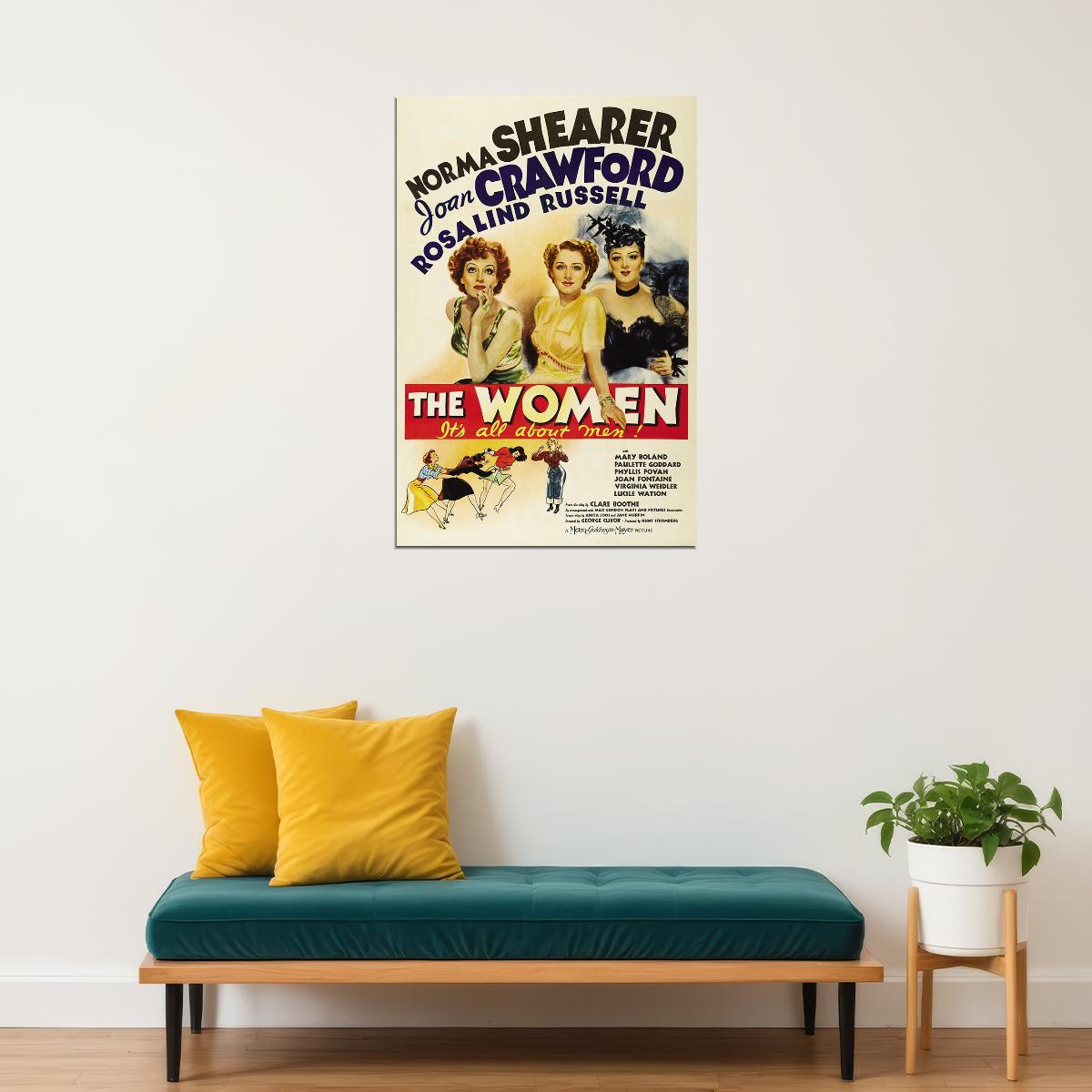 The Women 1939 Movie Comedy Drama Action Poster Wall Art Print Home Wall Decor - xonomax