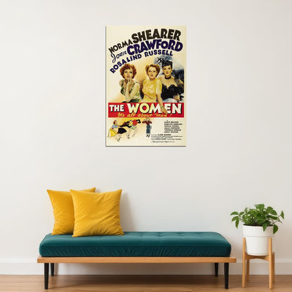 The Women 1939 Movie Comedy Drama Action Poster Wall Art Print Home Wall Decor - xonomax