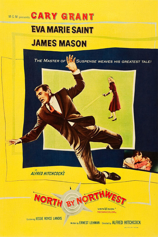 North By Northwest Movie Action Mystery Adventure Poster Wall Art Print Home Wall Decor - xonomax