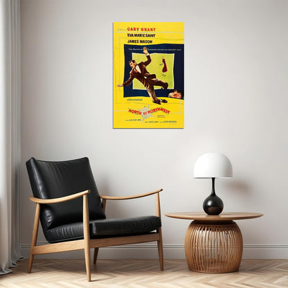 North By Northwest Movie Action Mystery Adventure Poster Wall Art Print Home Wall Decor - xonomax