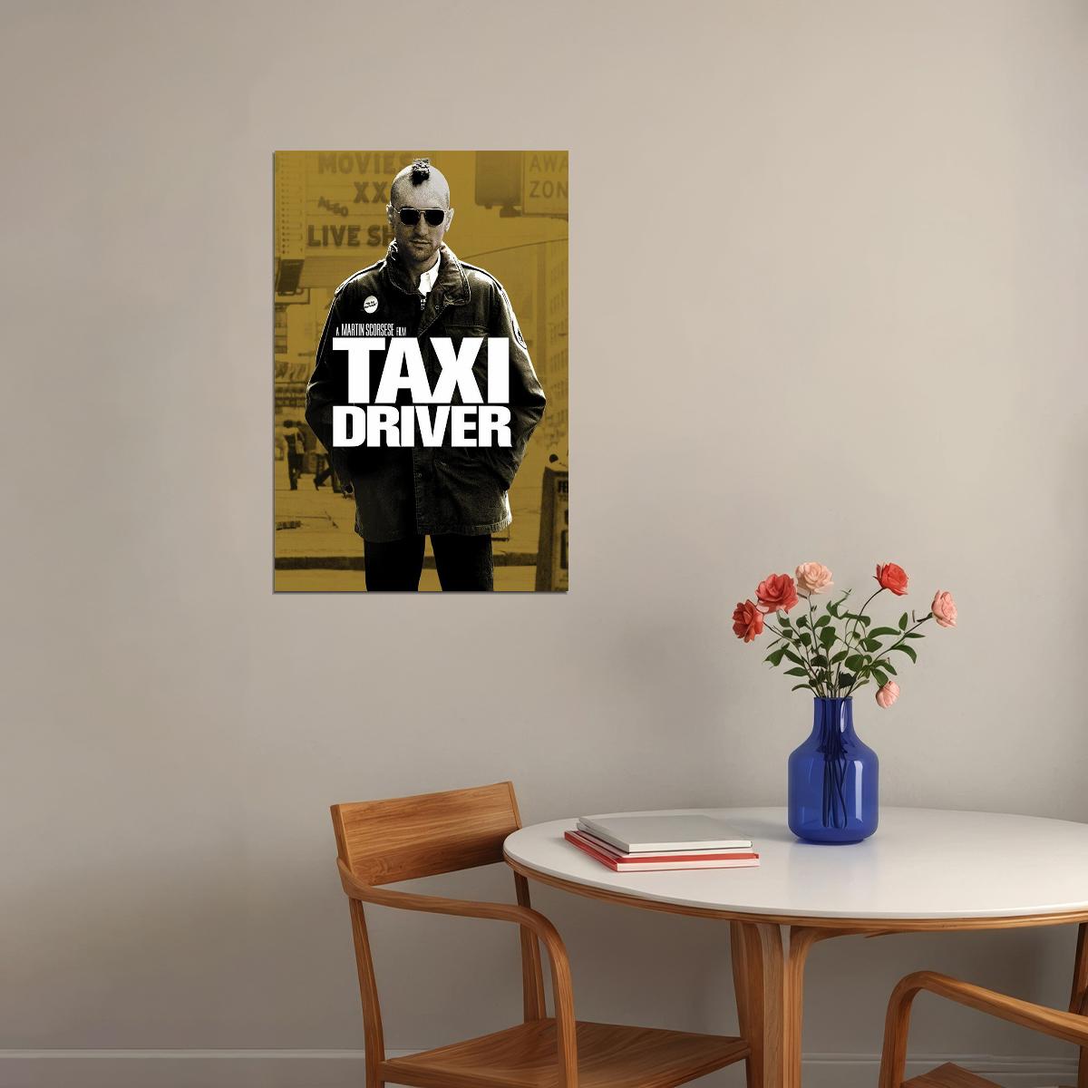 Taxi Driver 1976 Movie Crime Drama Action Poster Wall Art Print Home Wall Decor - xonomax