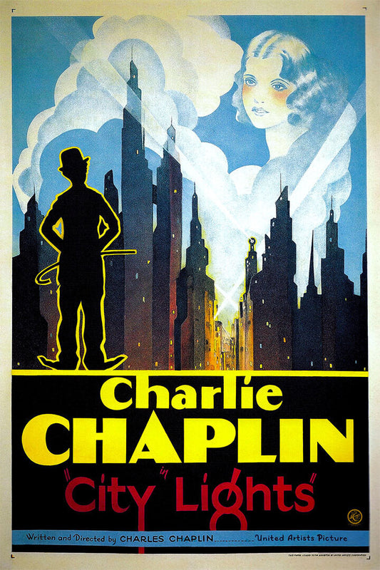 City Lights 1931 Movie Comedy Drama Romance Poster Wall Art Print Home Wall Decor - xonomax