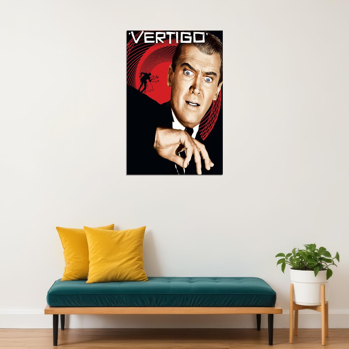 Vertigo Movie Romance Mystery Thriller Poster Wall Art Print Home Wall Decor - xonomax