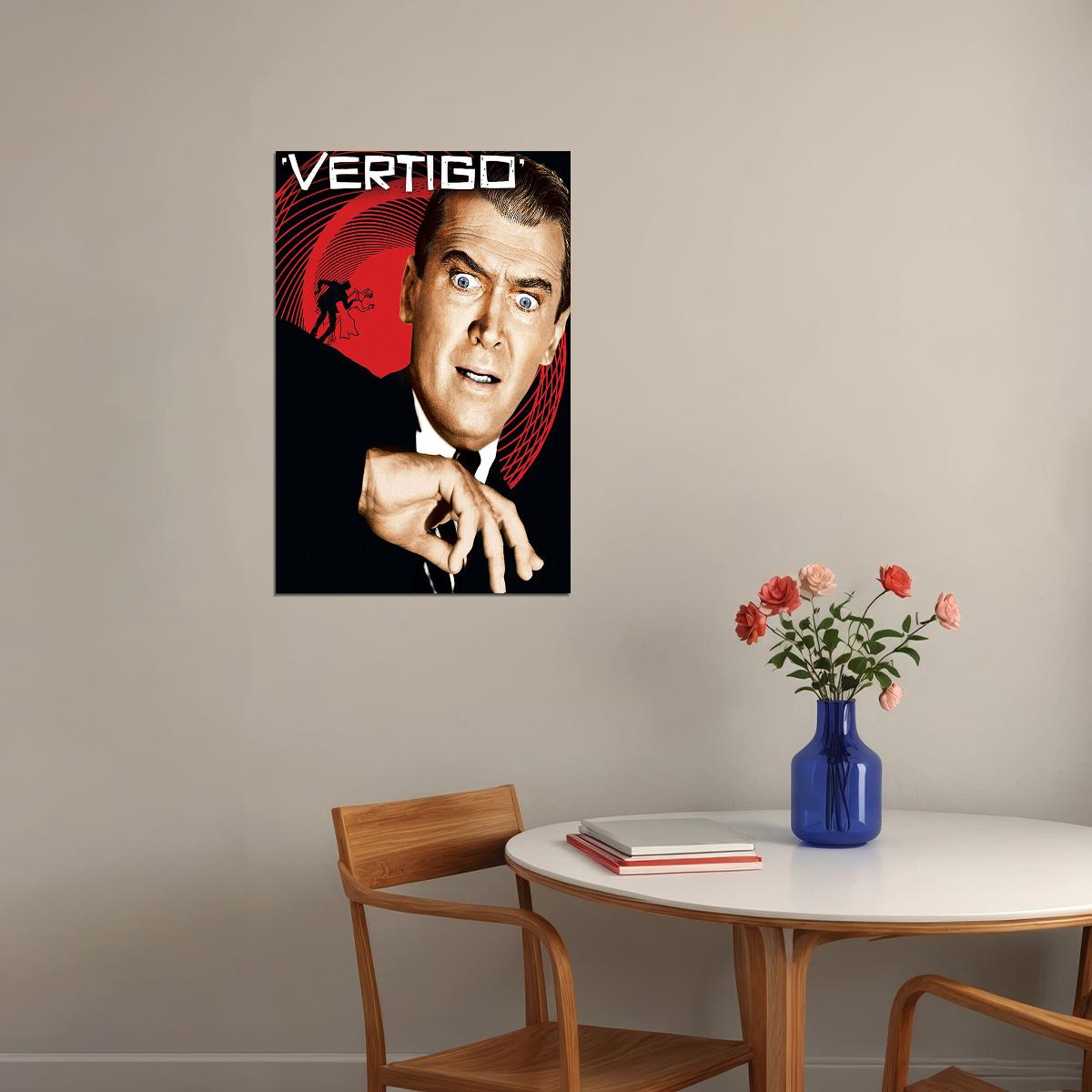 Vertigo Movie Romance Mystery Thriller Poster Wall Art Print Home Wall Decor - xonomax