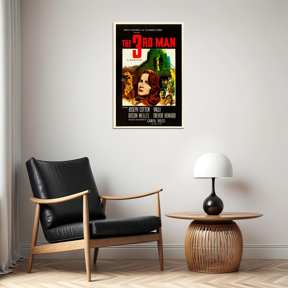 The Third Man Movie Film Noir Mystery Thriller Poster Wall Art Print Home Wall Decor - xonomax