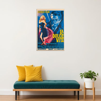 La Dolce Vita Movie Comedy Drama Poster Wall Art Print Home Wall Decor - xonomax