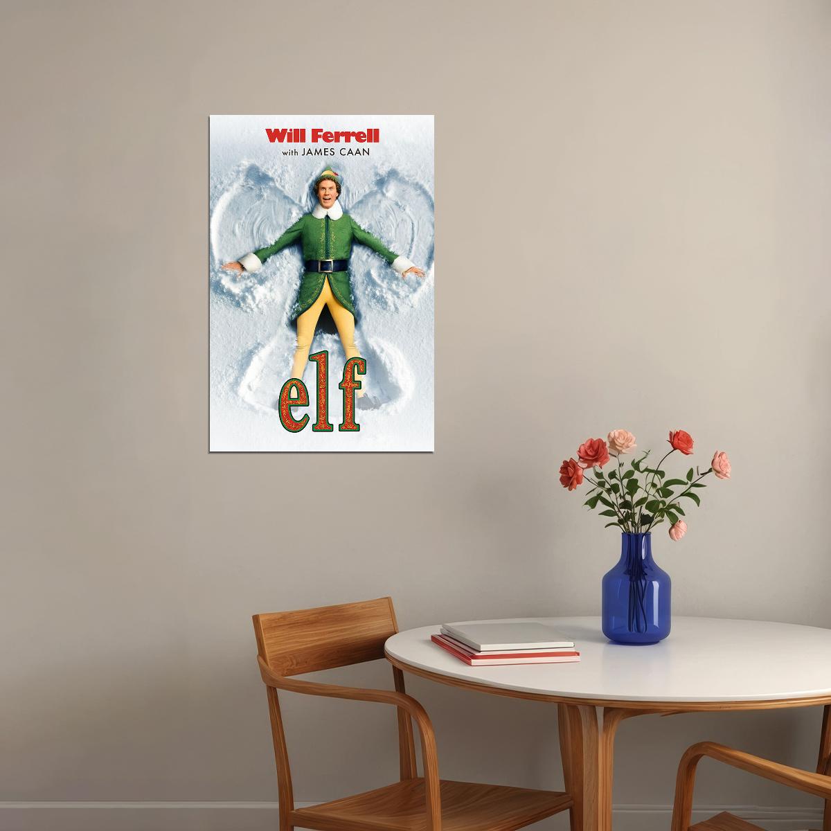 Elf Movie Comedy Family Adventure Poster Wall Art Print Home Wall Decor - xonomax