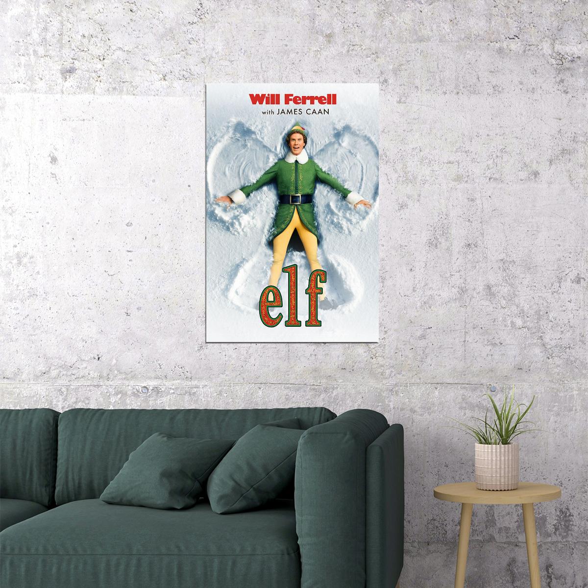 Elf Movie Comedy Family Adventure Poster Wall Art Print Home Wall Decor - xonomax