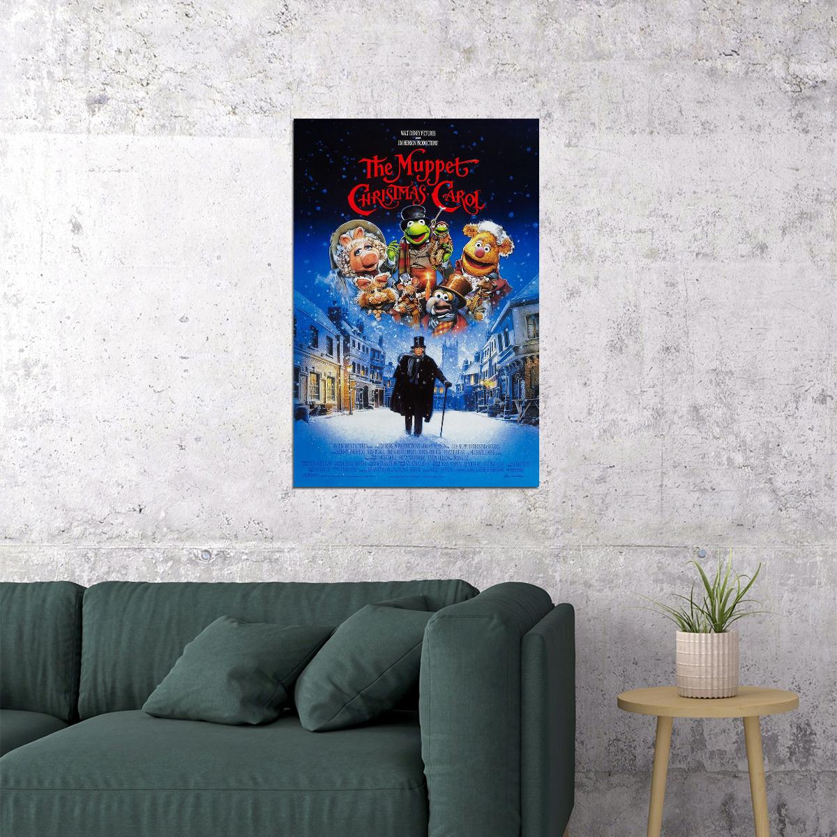A Muppet Christmas Carol Movie Comedy Drama Family Poster Wall Art Print Home Wall Decor - xonomax