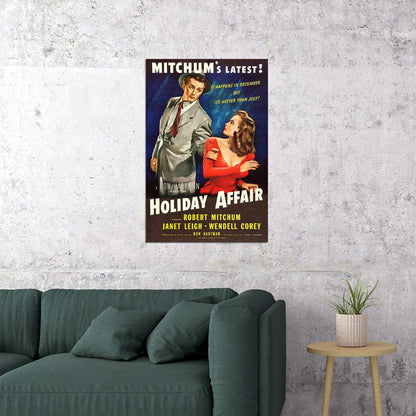 Holiday Affair Movie Comedy Drama Family Poster Wall Art Print Home Wall Decor - xonomax