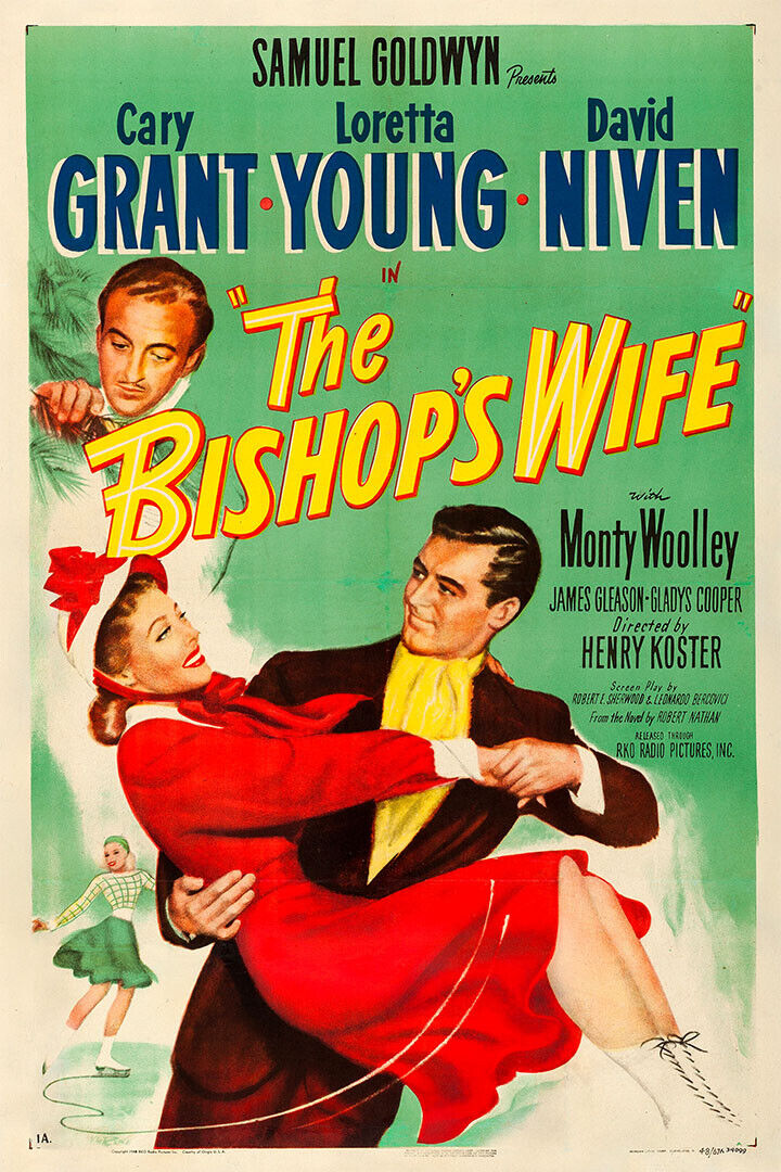 The Bishop's Wife Movie Comedy Drama Fantasy Poster Wall Art Print Home Wall Decor - xonomax
