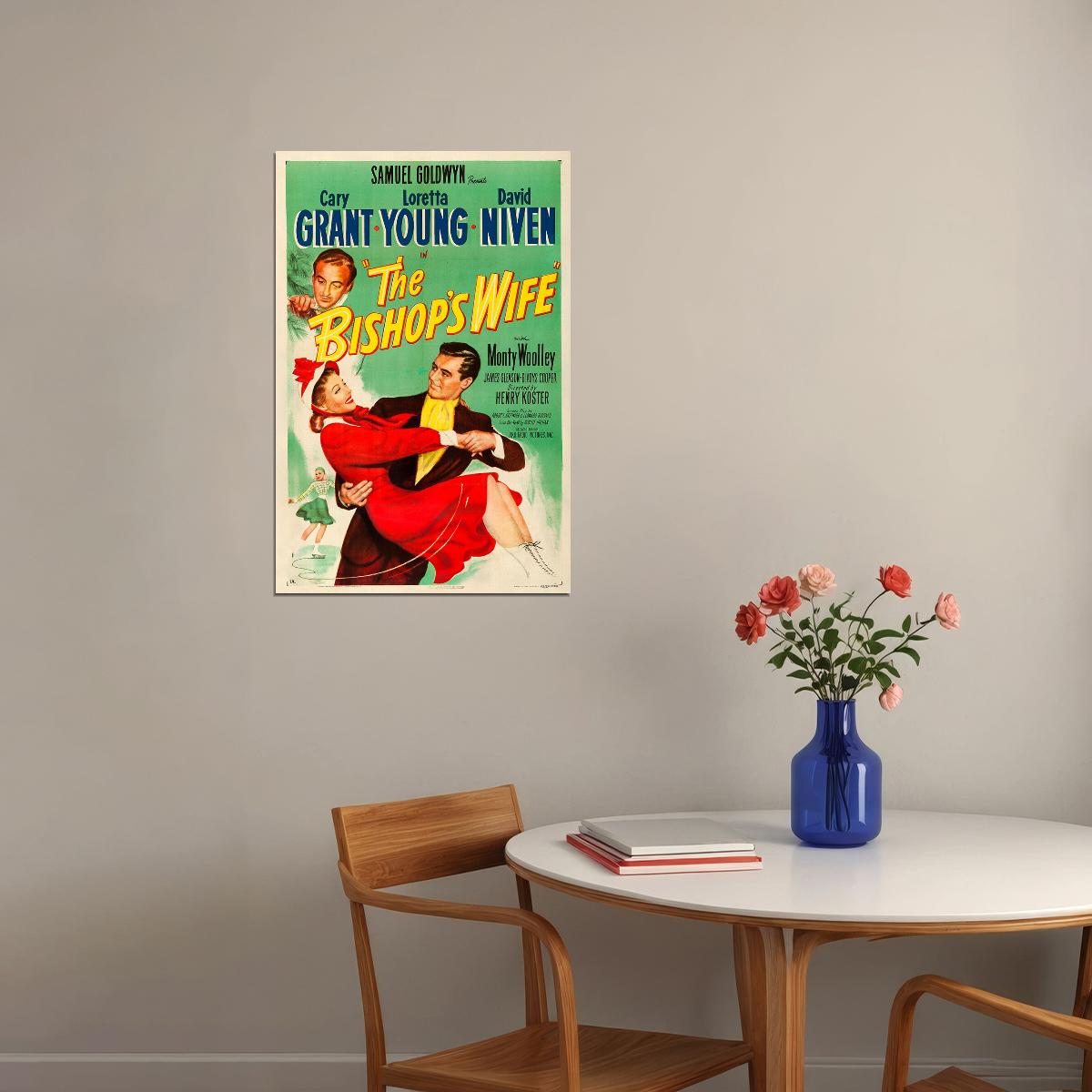 The Bishop's Wife Movie Comedy Drama Fantasy Poster Wall Art Print Home Wall Decor - xonomax