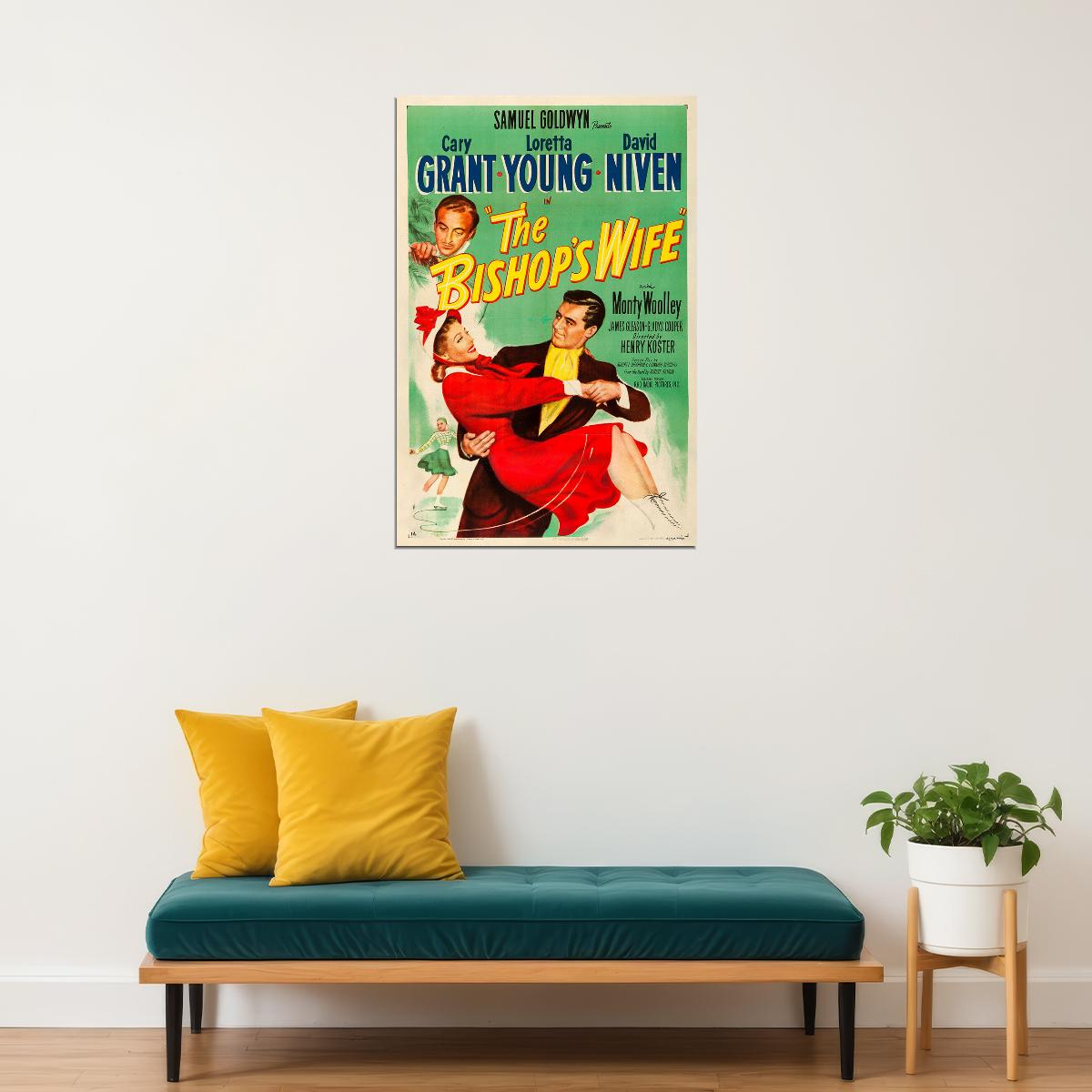 The Bishop's Wife Movie Comedy Drama Fantasy Poster Wall Art Print Home Wall Decor - xonomax