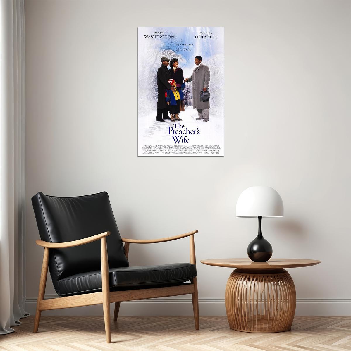 The Preacher's Wife Movie Comedy Drama Fantasy Poster Wall Art Print Home Wall Decor - xonomax