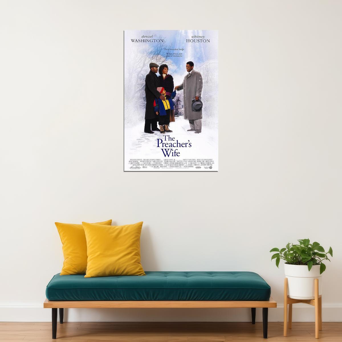 The Preacher's Wife Movie Comedy Drama Fantasy Poster Wall Art Print Home Wall Decor - xonomax