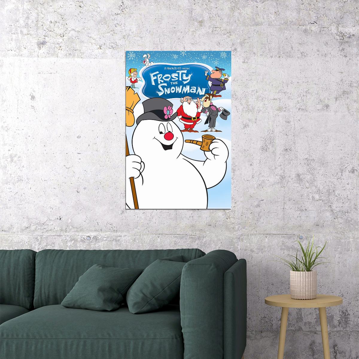 Frosty The Snowman Animation Short Movie Comedy Poster Wall Art Print Home Wall Decor - xonomax