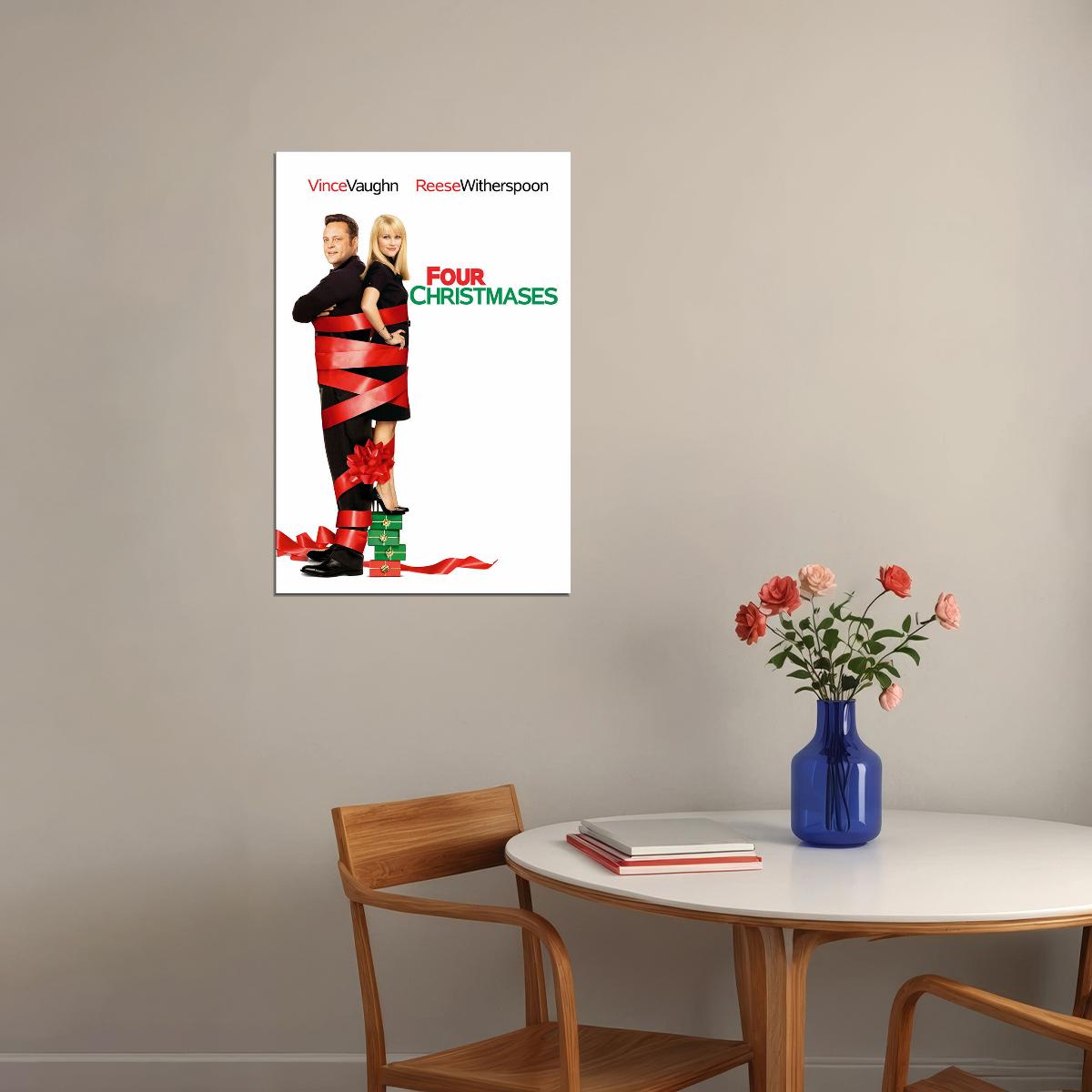 Four Christmases Movie Comedy Drama Romance Poster Wall Art Print Home Wall Decor - xonomax