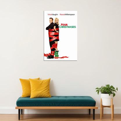 Four Christmases Movie Comedy Drama Romance Poster Wall Art Print Home Wall Decor - xonomax