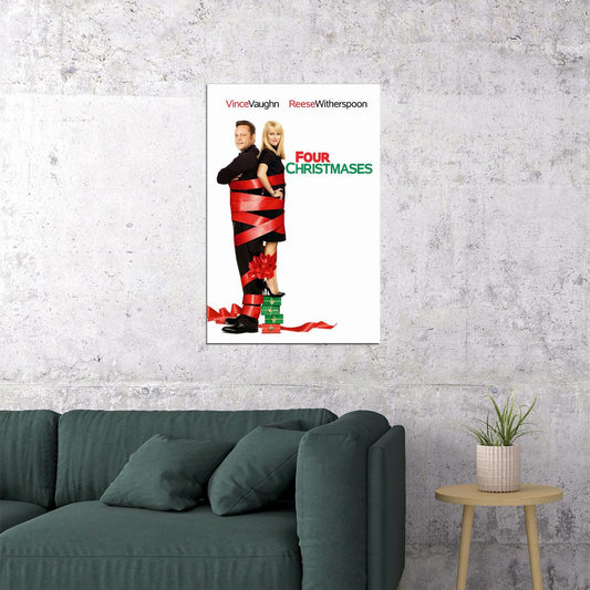 Four Christmases Movie Comedy Drama Romance Poster Wall Art Print Home Wall Decor - xonomax