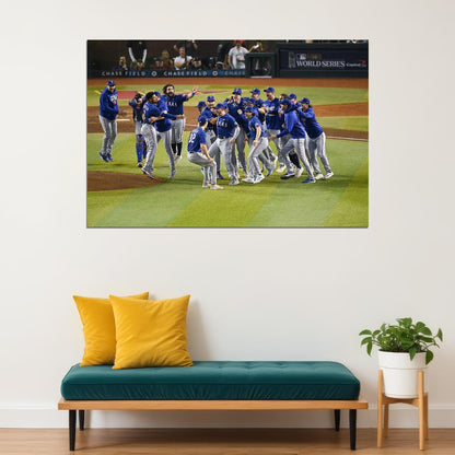 Texas 2023 Baseball Champions Players Celebration Poster Wall Art Print Home Wall Decor - xonomax