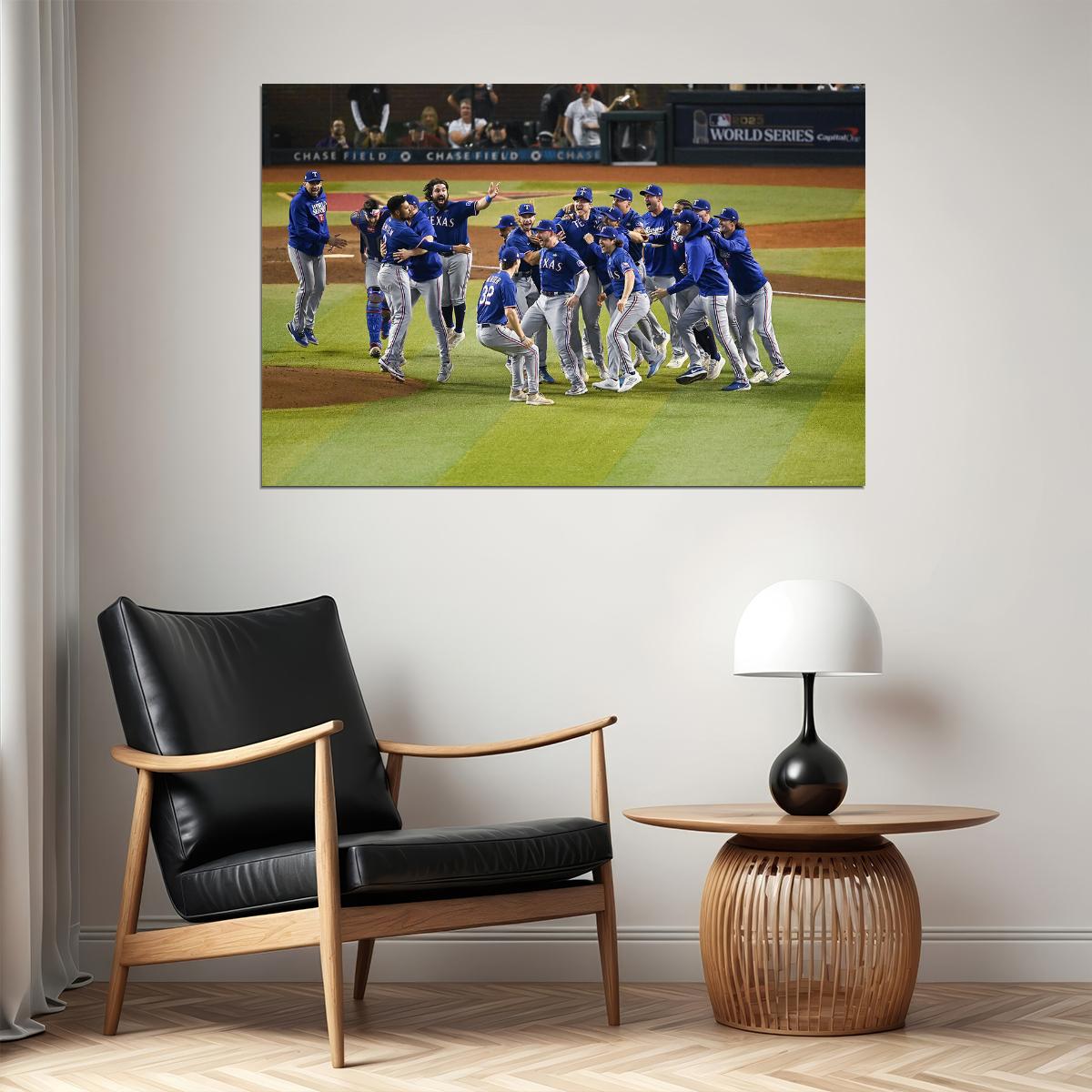 Texas 2023 Baseball Champions Players Celebration Poster Wall Art Print Home Wall Decor - xonomax